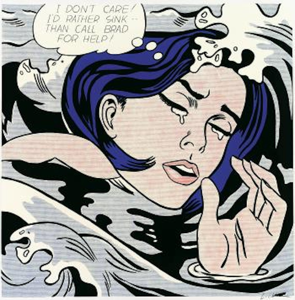 Drowning Girl by Roy Lichtenstein