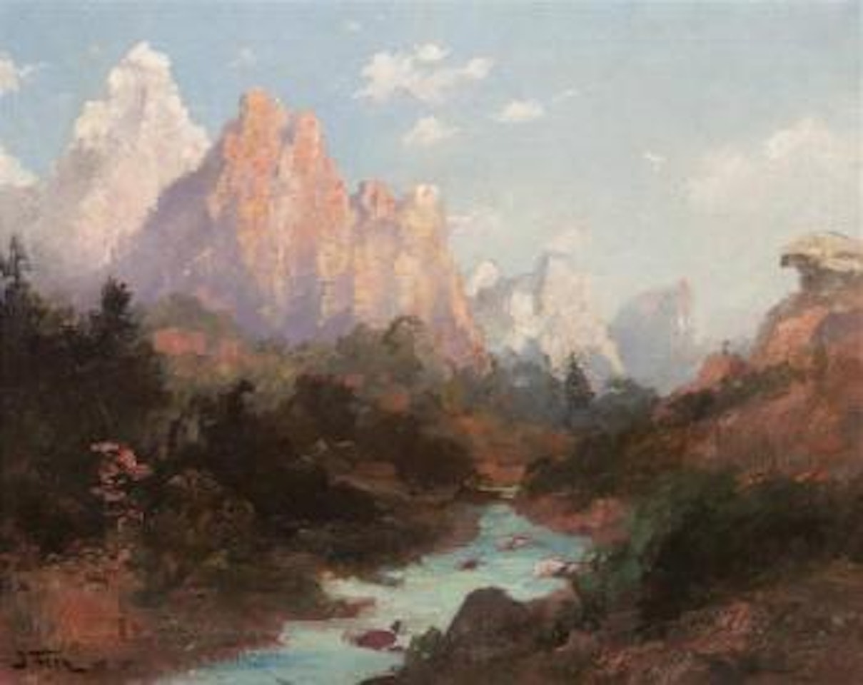 Sunrise over the mountains by John Fery