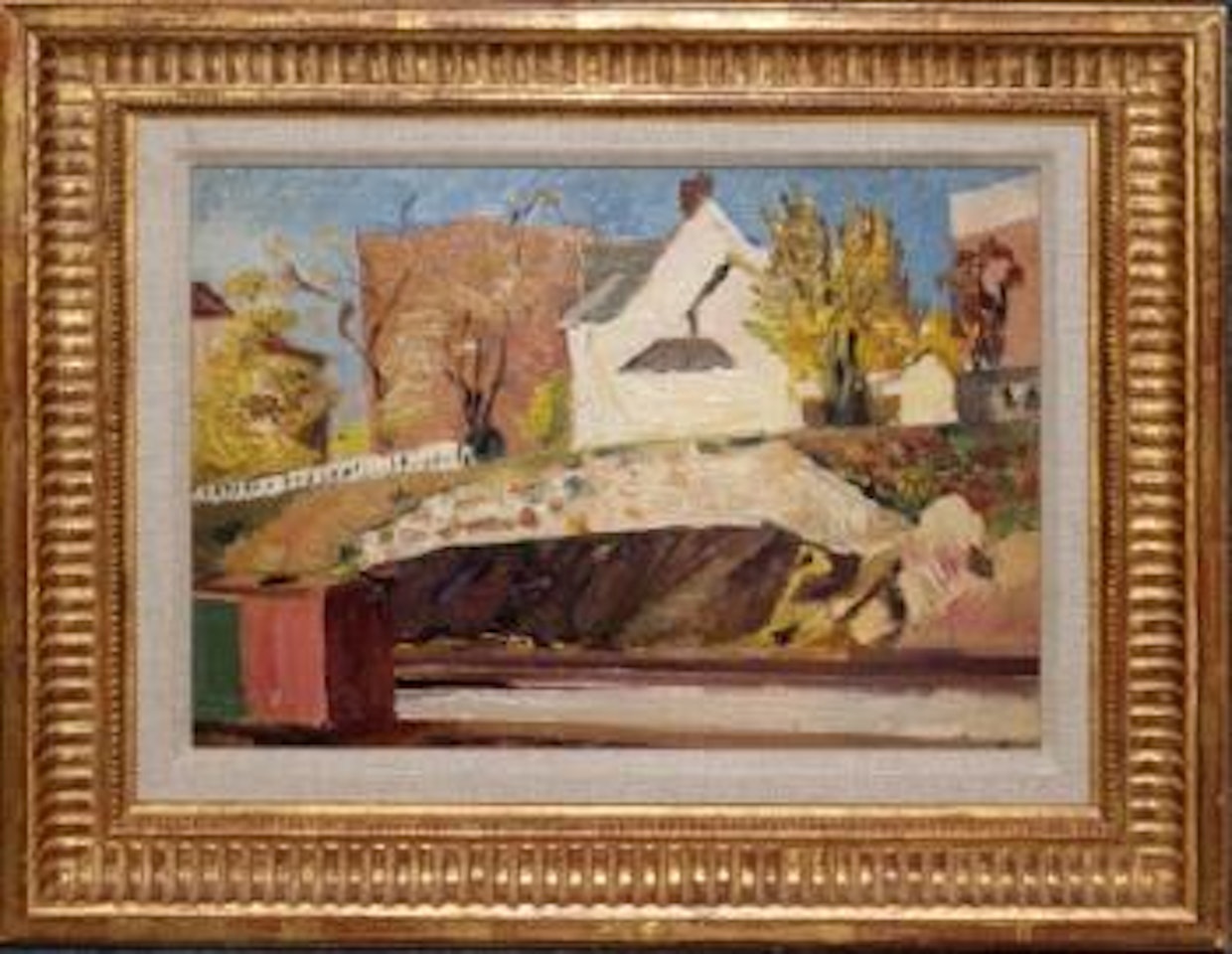 House and railroad by Hayley Lever