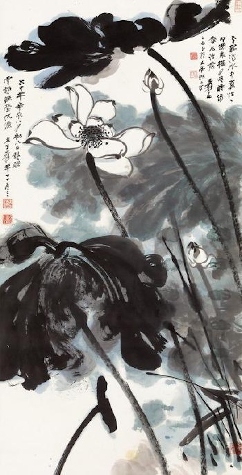 Lotus by Zhang Daqian