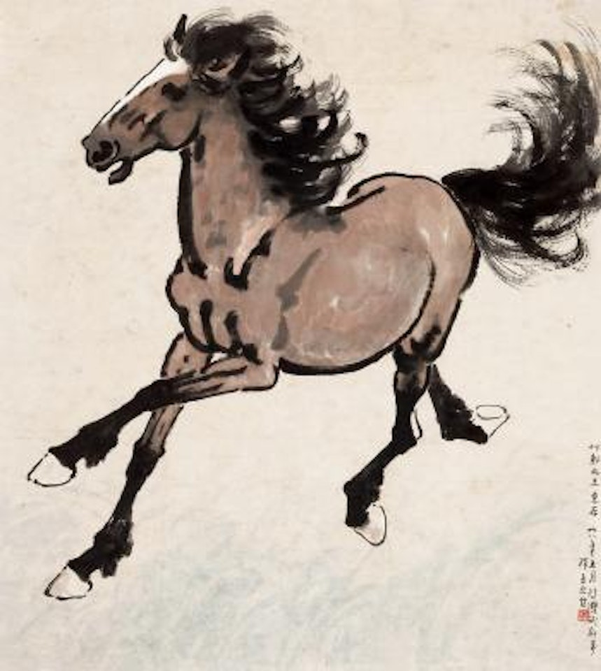 Running horse by Xu Beihong