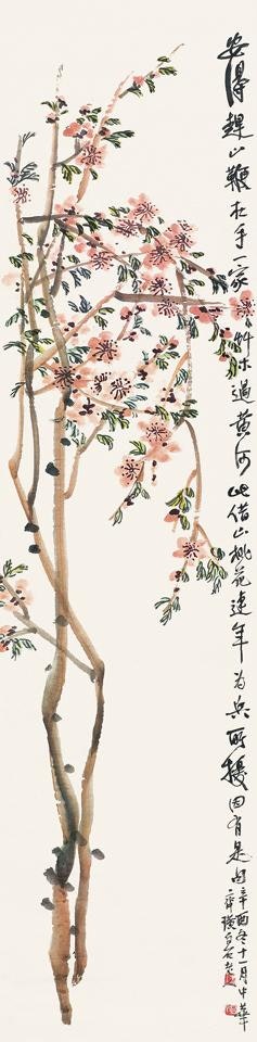 Peach blossom by Qi Baishi