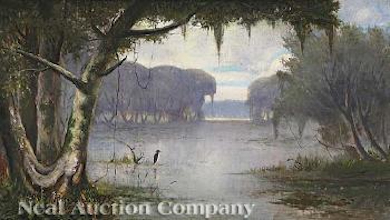 Near Bayou Placqueimny (sic, recte Plaquemines) by Joseph R. Meeker