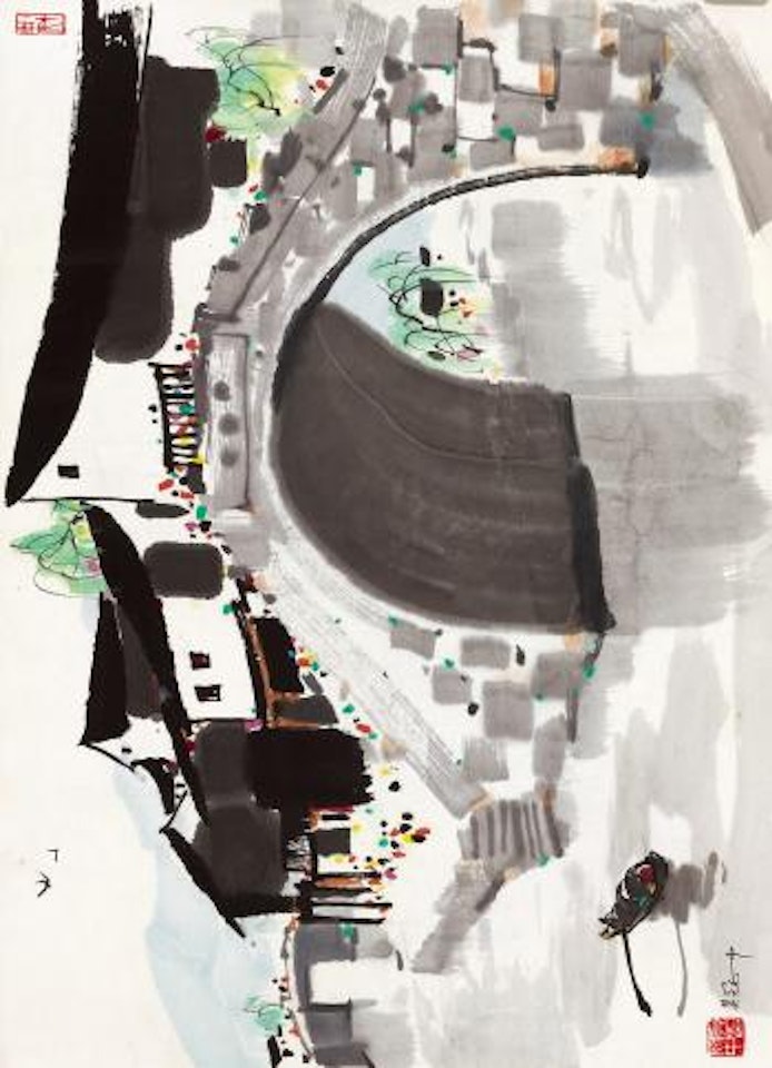 Water village by Wu Guanzhong