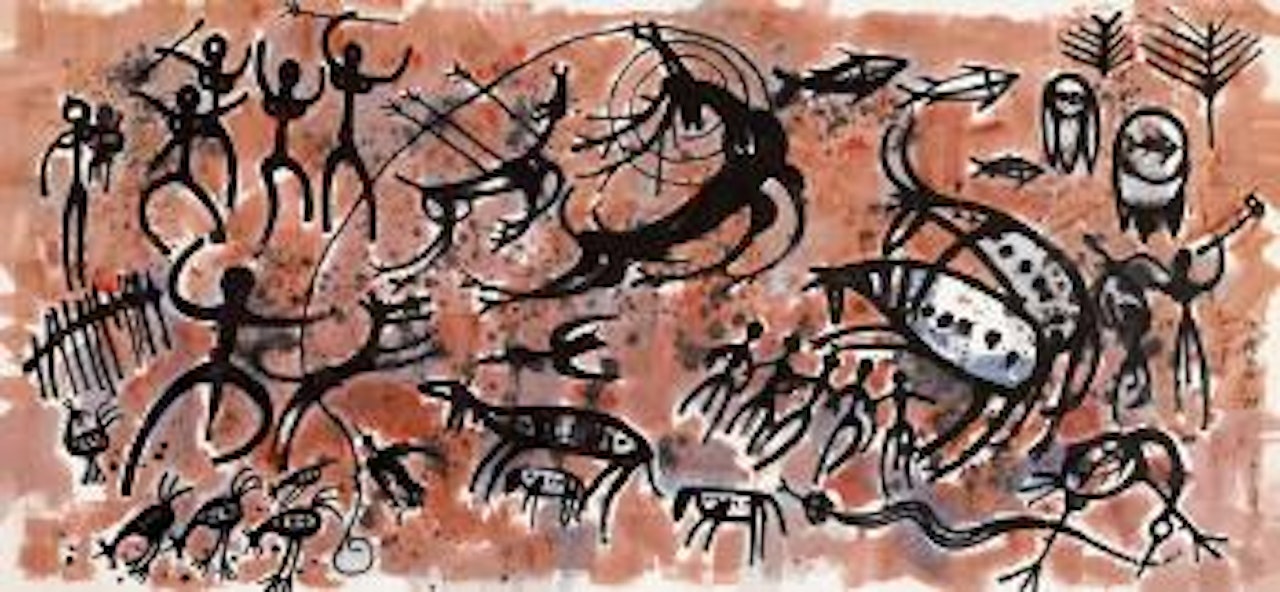 Copying petrogram on Yinshan by Huang Yongyu