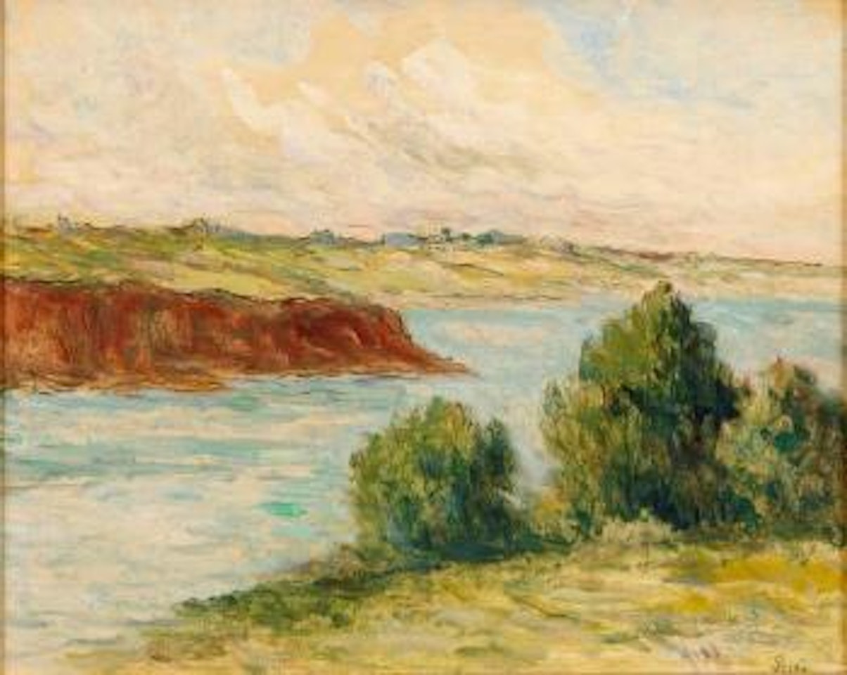 Paysage (Environs de Rolleboise?) by Maximilien Luce