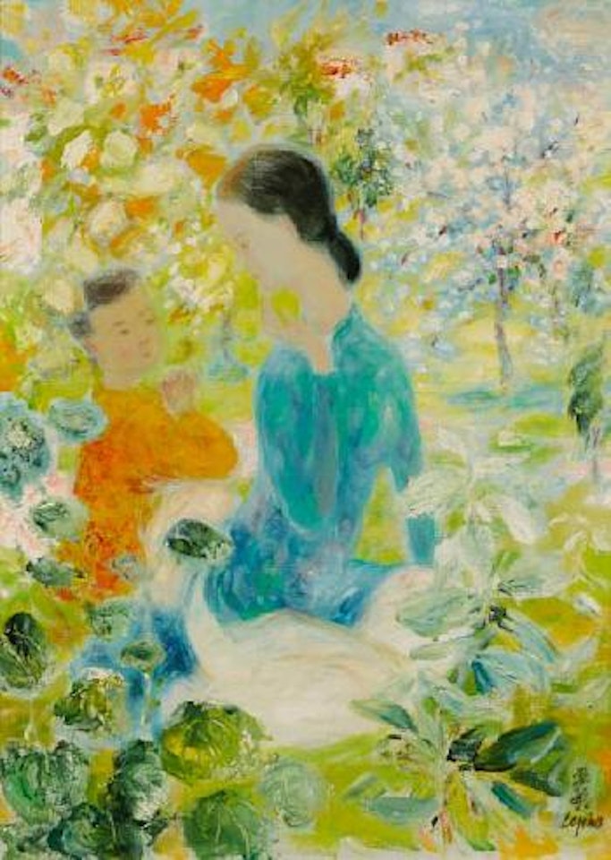 Mother and child by Le Pho