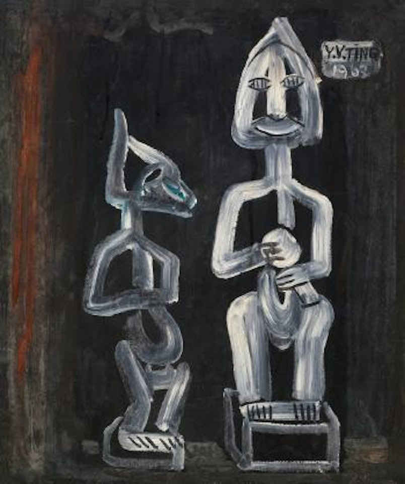 African sculpture. Naked woman by Ding Yanyong