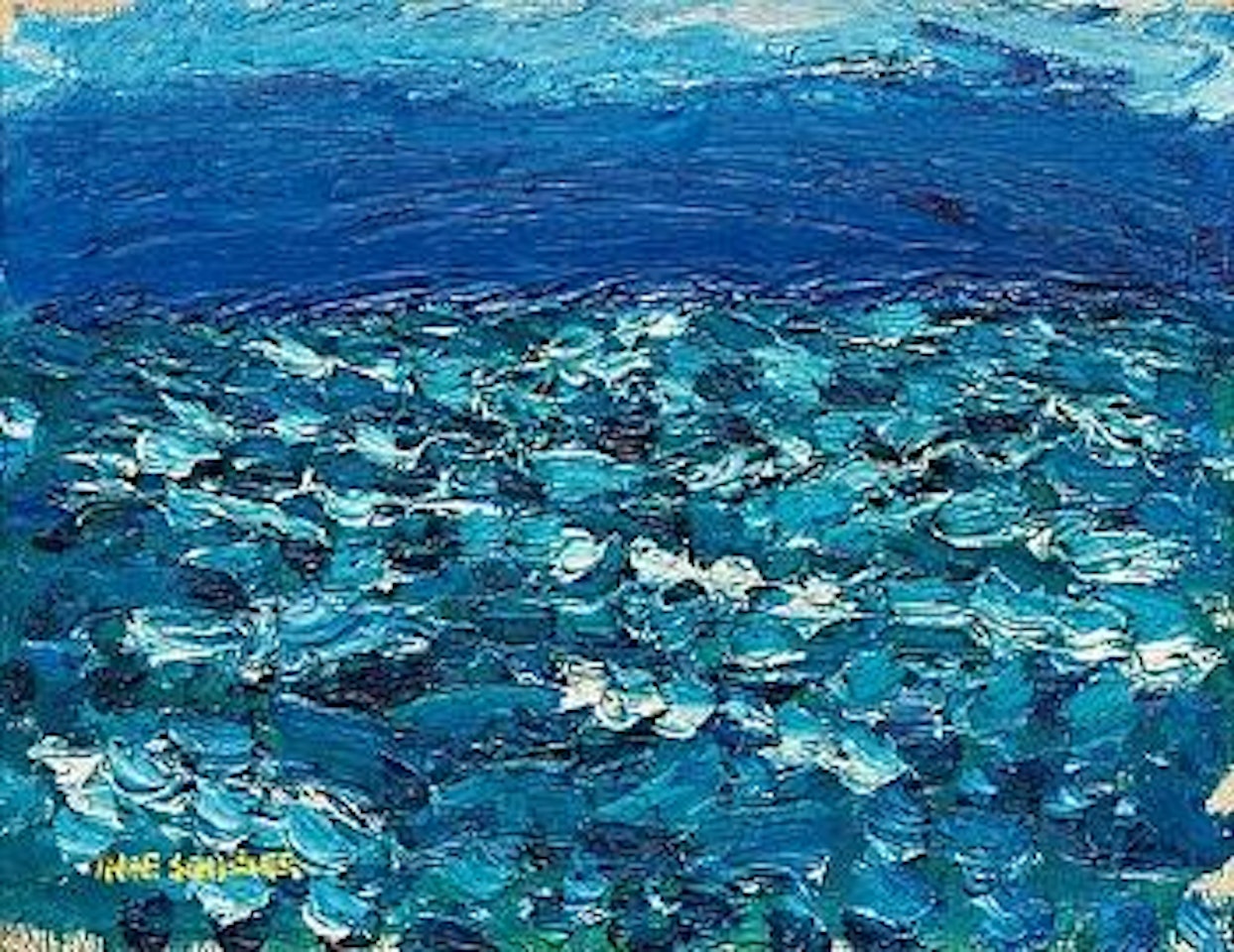 Storm, fjorden (The storm) by Inge Schiöler