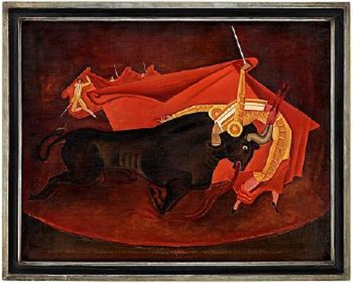 Tjur och matador III (Bull and matador III) by Gosta Adrian-Nilsson