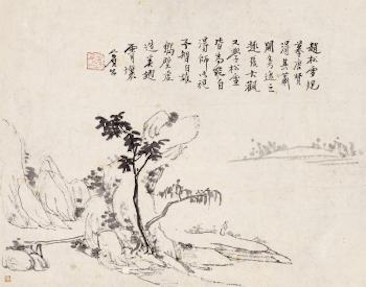 Waiting by the river by Huang Binhong