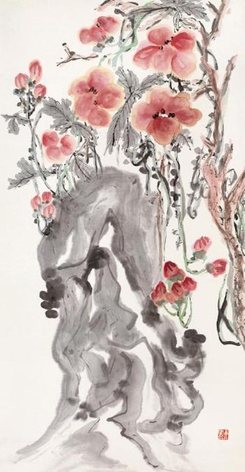 Flowers by Huang Binhong