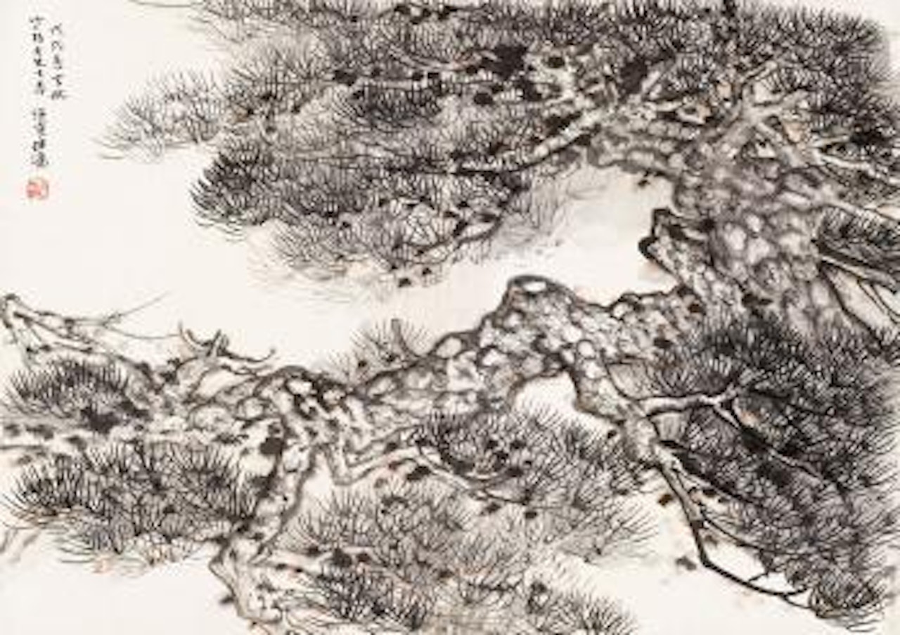 Pine tree by He Haixia