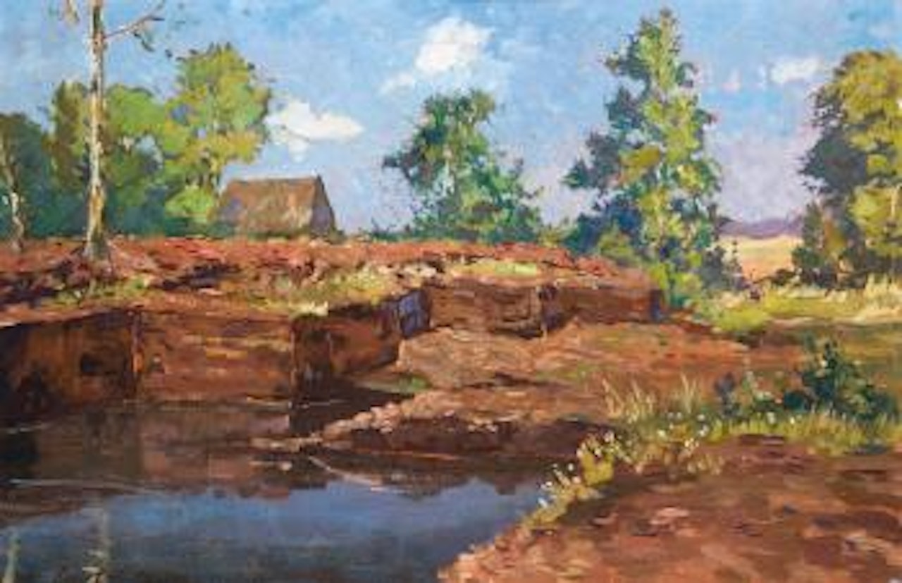 Torfstich in Worpswede by Paul Ernst Wilke