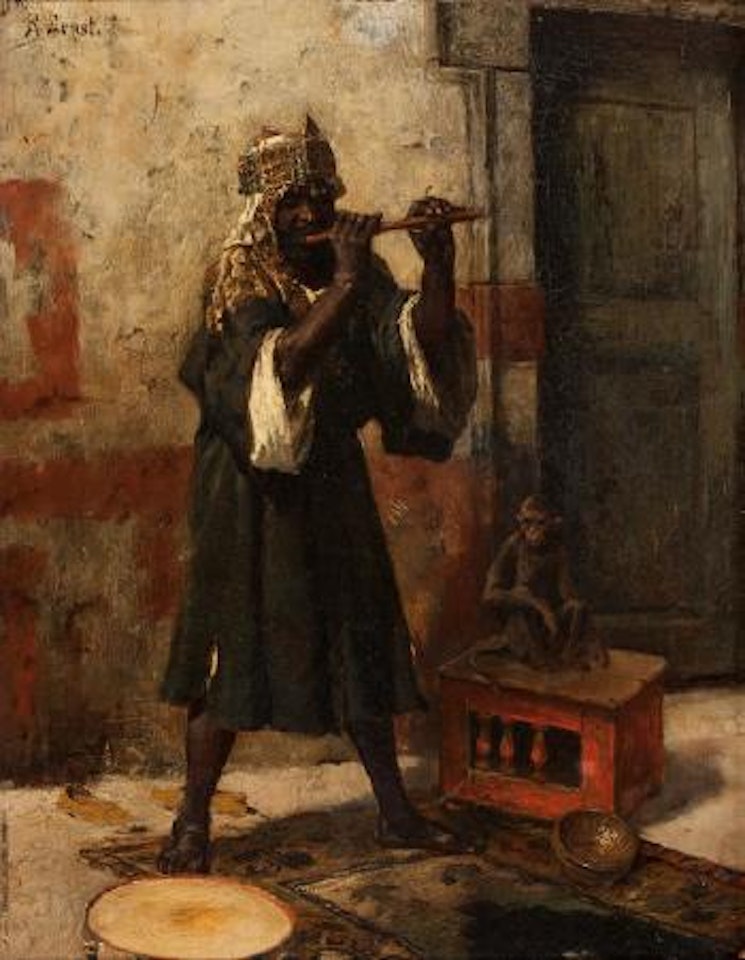 The snake charmer by Rudolf Ernst