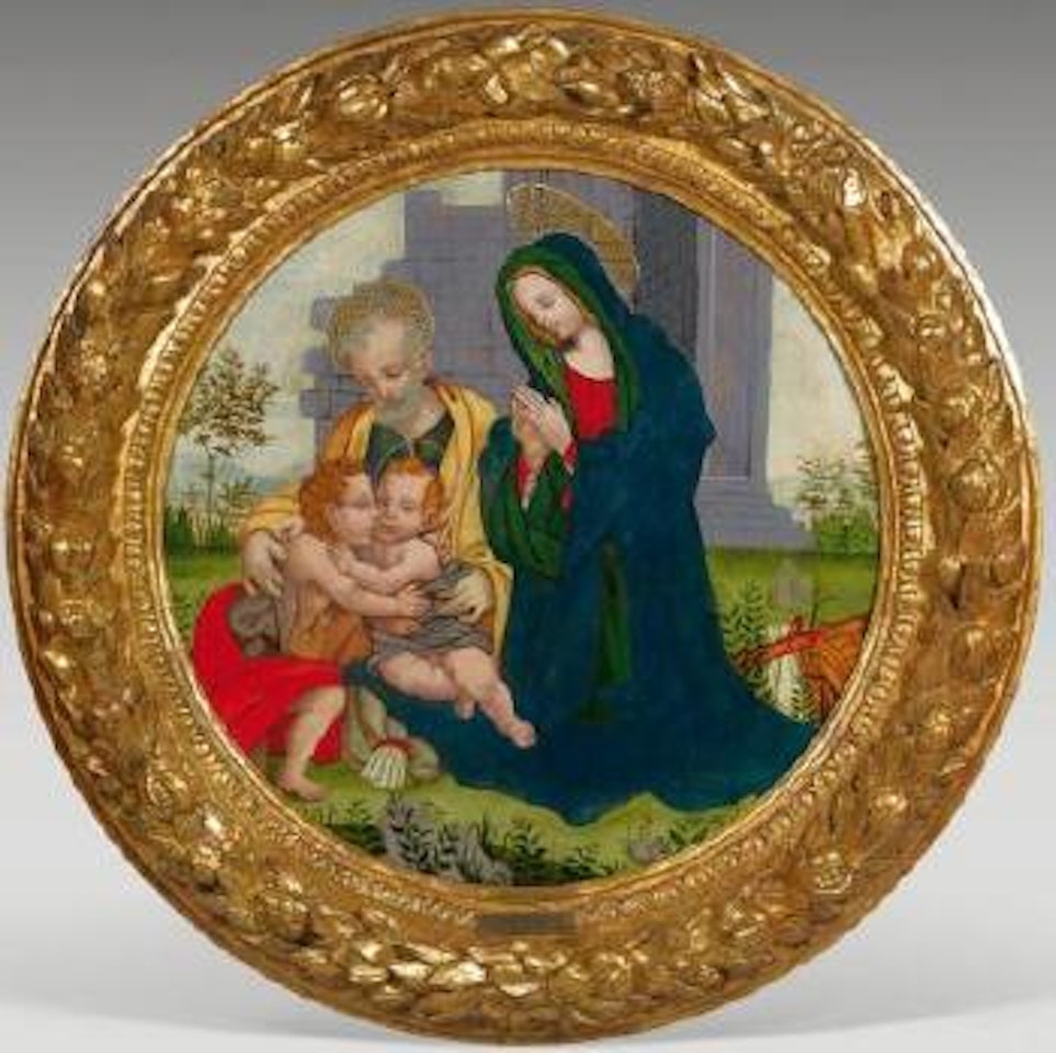 La Sainte Famille et saint Jean Baptiste by Florentine School