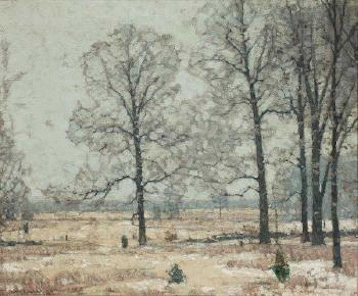 Winter Hickories by John Fabian Carlson