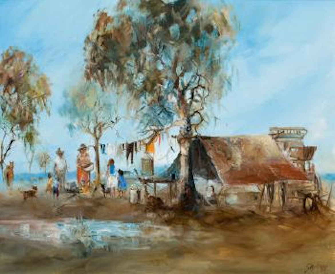 Drovers' camp by Hugh Sawrey