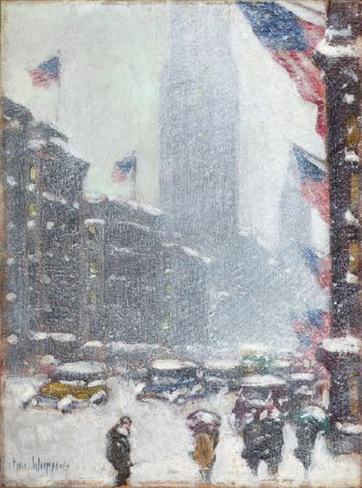 The Empire State Building, Winter by Guy Carleton Wiggins