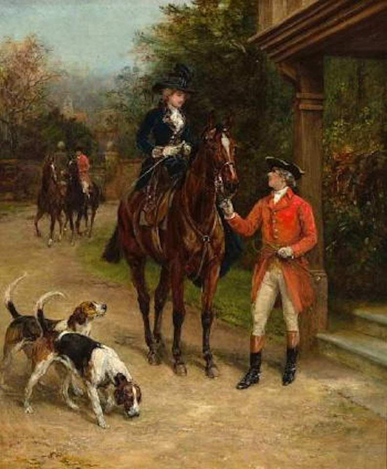 A hunting morn by Heywood Hardy