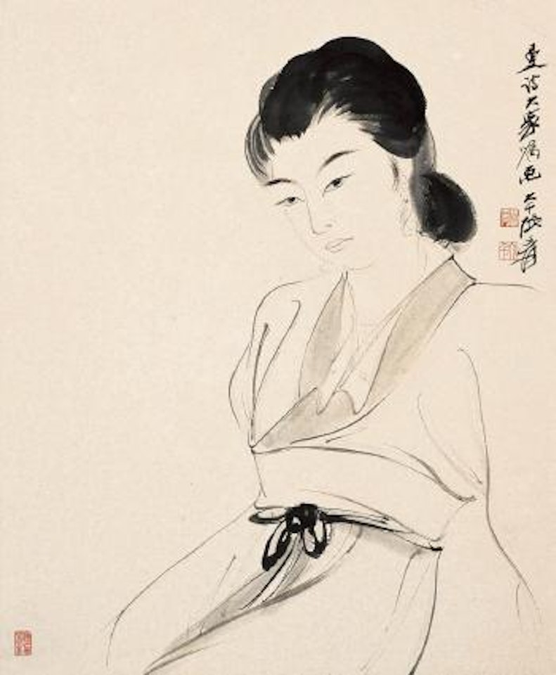 Lady by Zhang Daqian