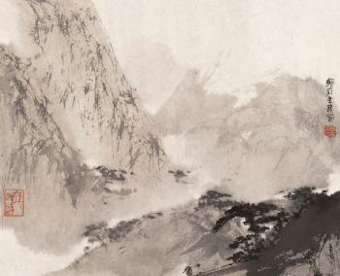 Return at dusk by Fu Baoshi