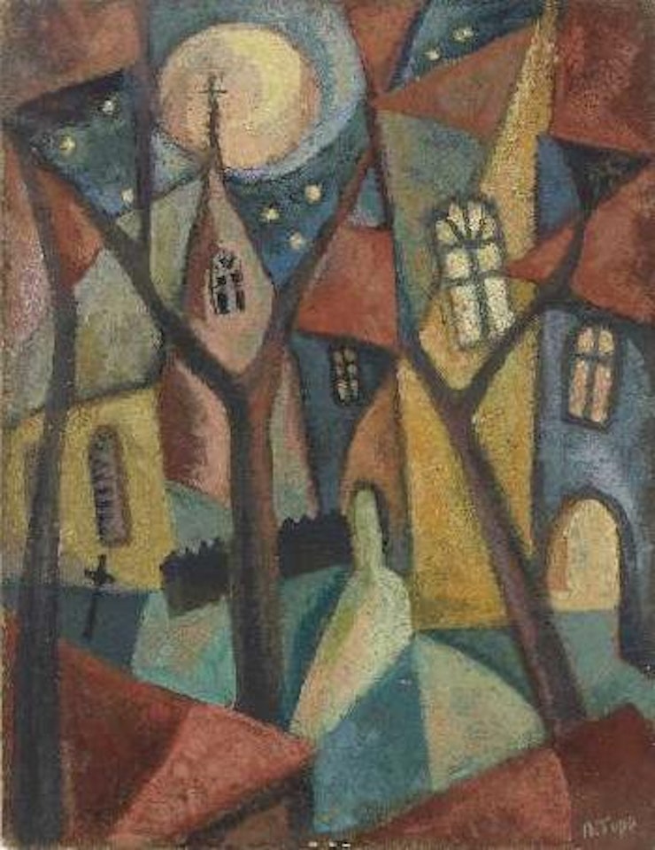 Nächtliche Stadt by Arnold Topp