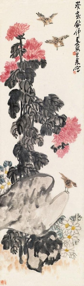 Birds and flowers by Wang Zhen