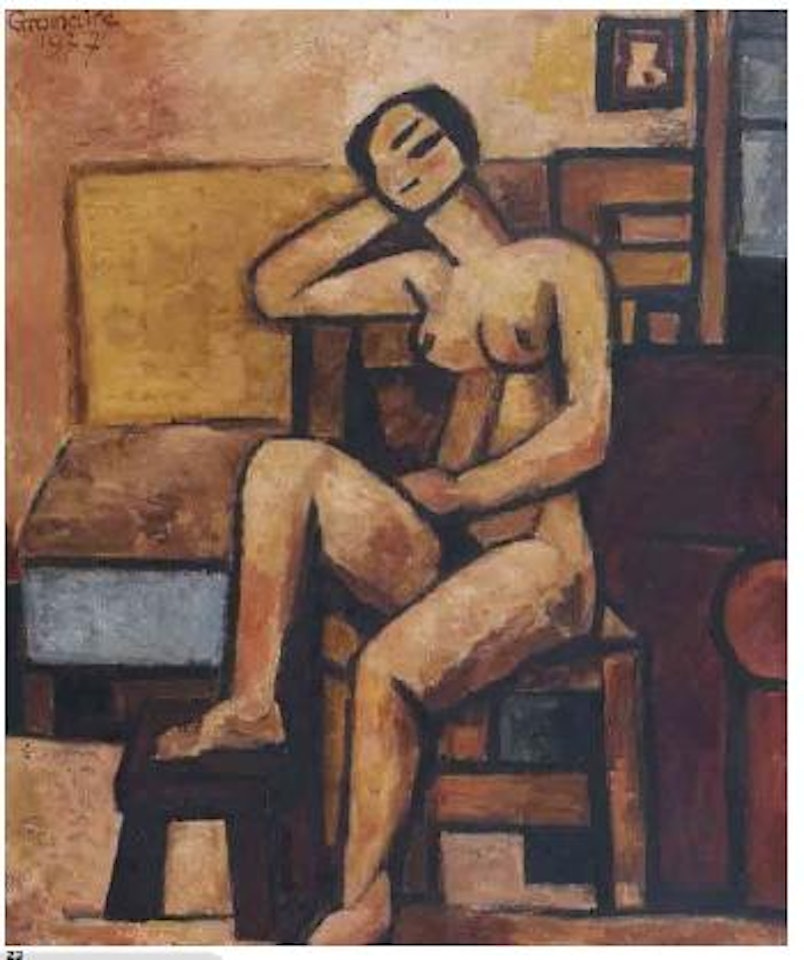 Nu à la chaise by Marcel Gromaire