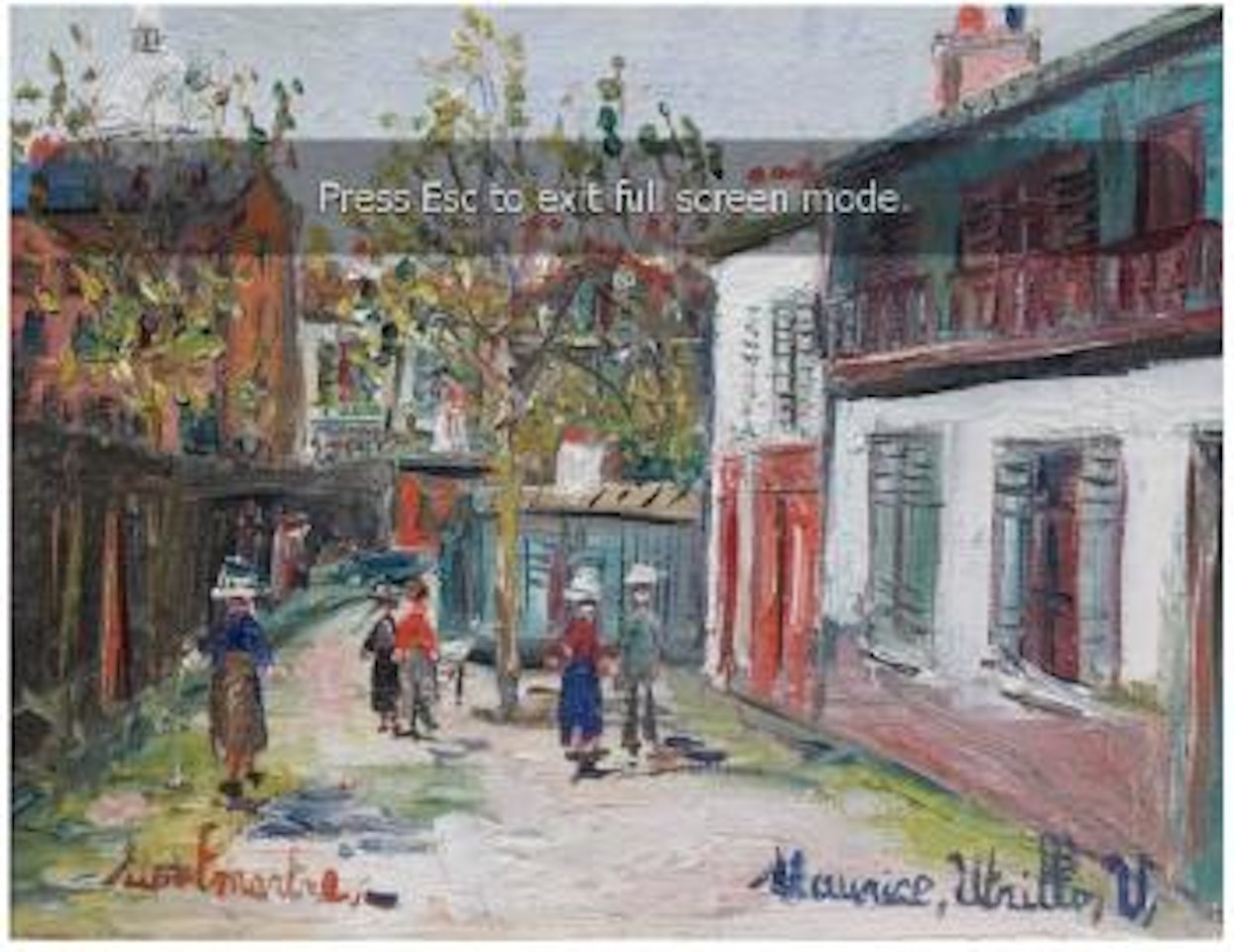 Montmartre by Maurice Utrillo