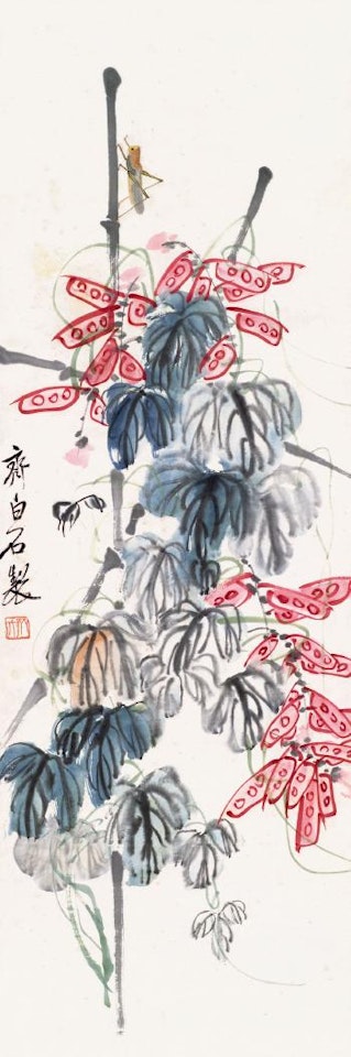 Flowers and insect by Qi Baishi