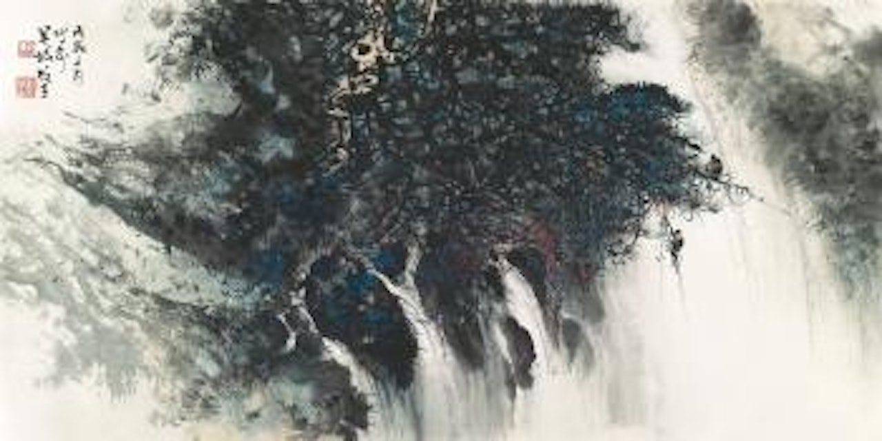 Waterfall by Li Xiongcai