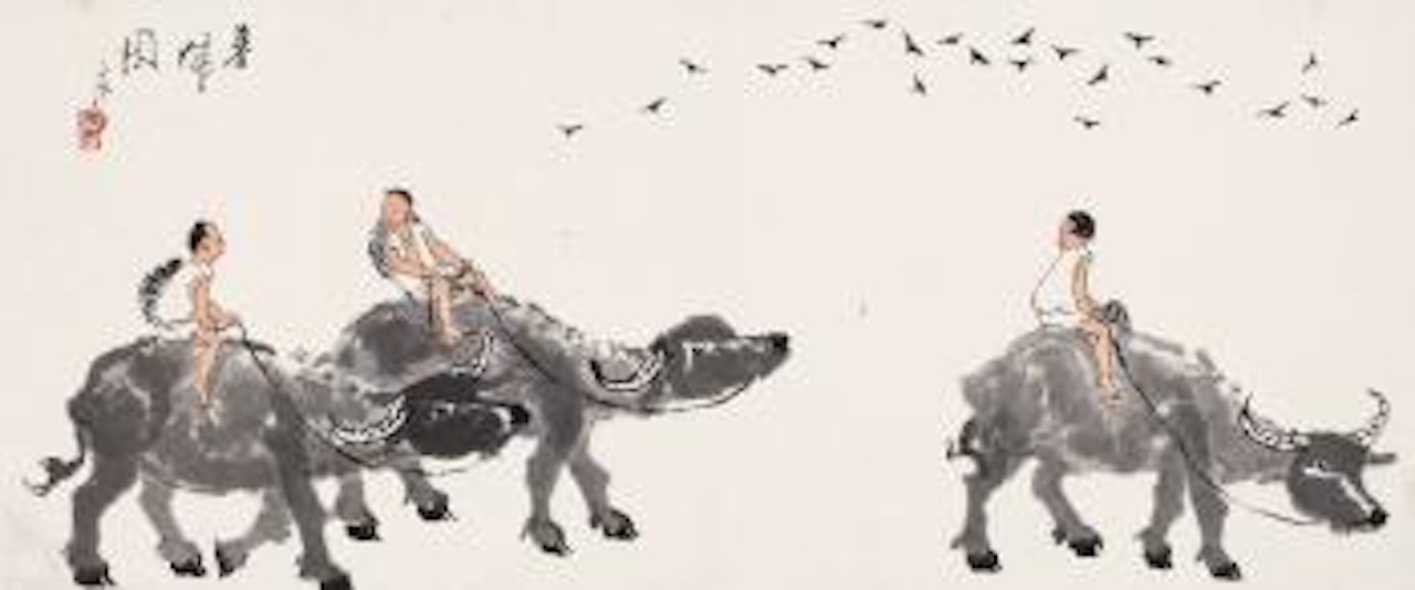 On the way home by Li Keran