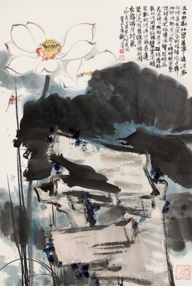 White lotus by Liu Danzhai