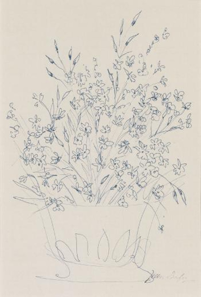 Blumen in Cachepot by Jean Dufy