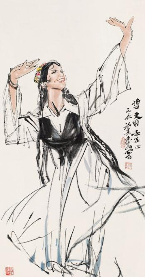 Song and dance in Sinkiang by Huang Zhou