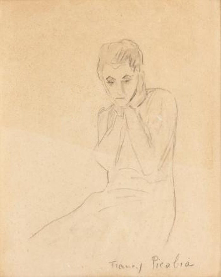 Femme sur fond vert by Francis Picabia