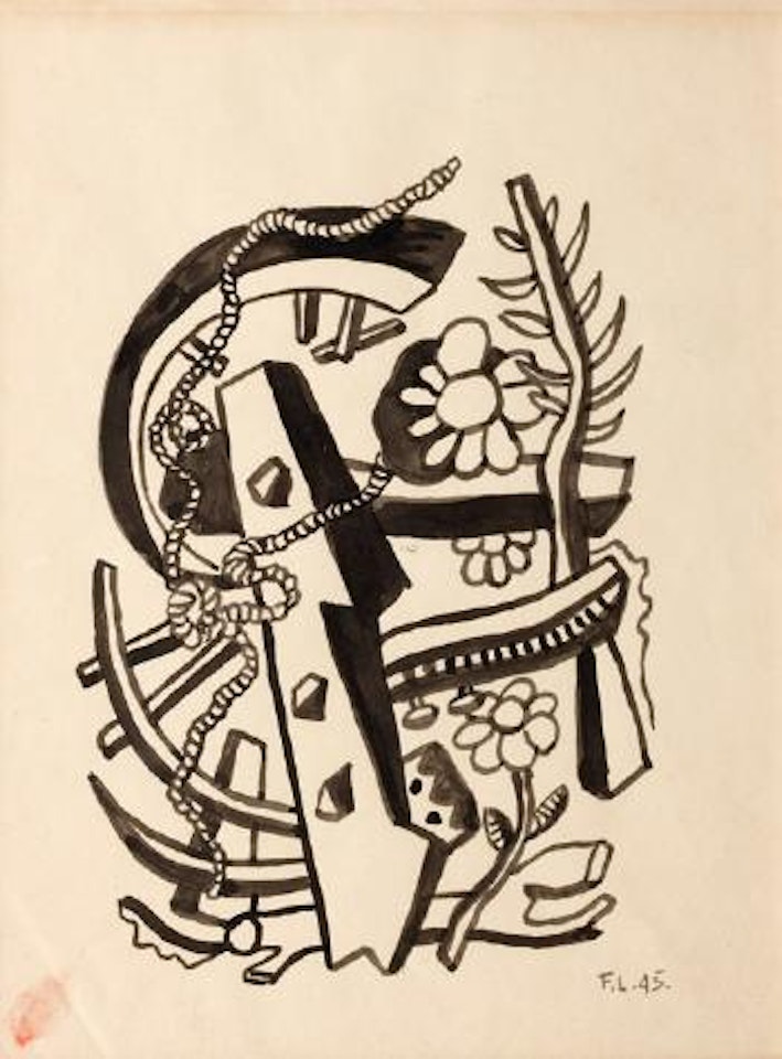 Paysage à la corde by Fernand Leger