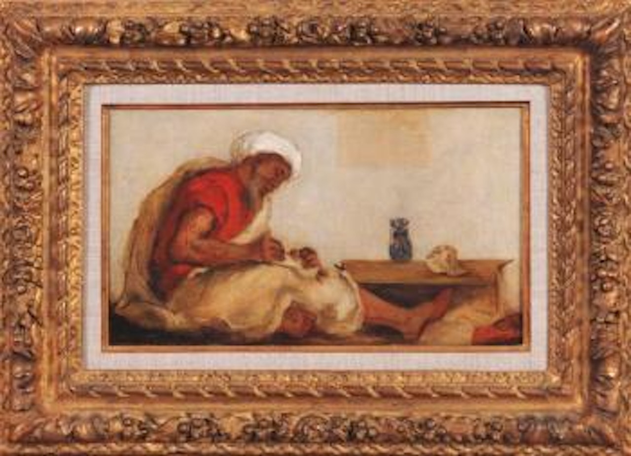 Turc écrivant by Eugene Delacroix