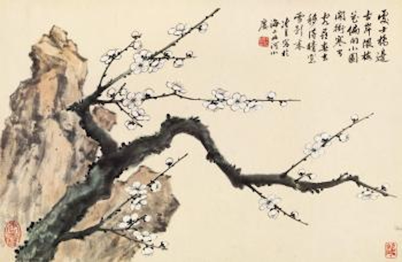 Plum blossoms by Lengyue Tao