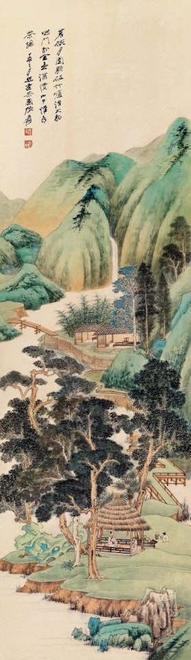 Making tea by Zhang Daqian