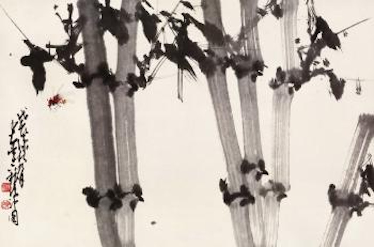 Six pieces of bamboo by Zhao Shao'ang