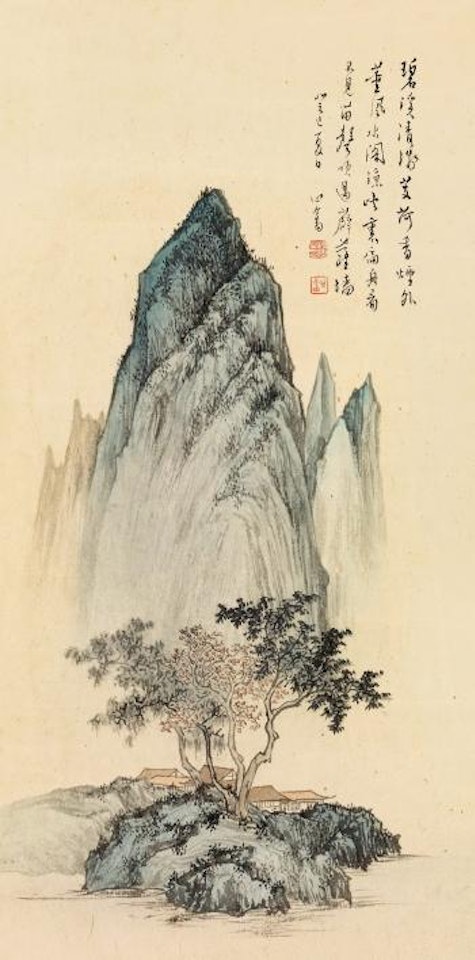 Pavilions by the river by Pu Ru