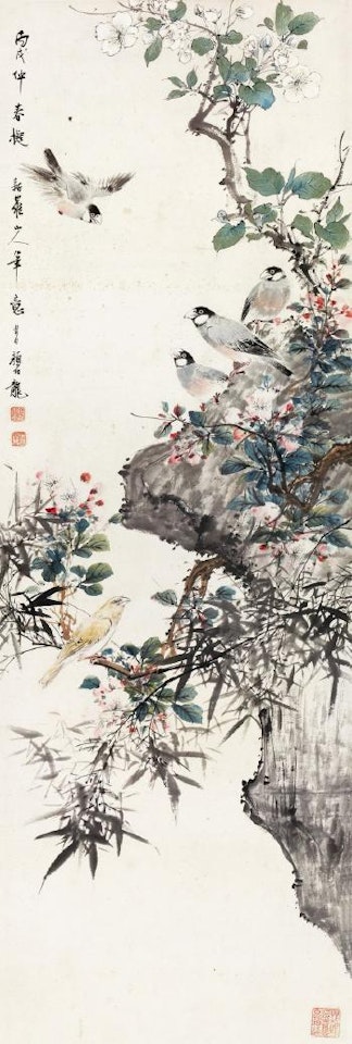 Birds and flowers by Yan Bolong