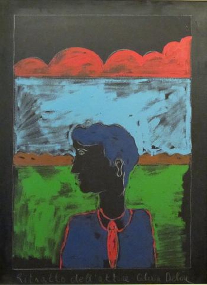 Ritratto dell'attore Alain Delon by Tano Festa