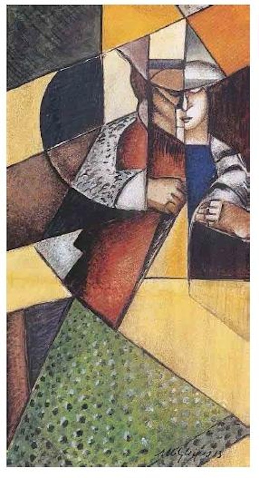 Etude pour Femmes cousant (partie gauche) by Albert Gleizes