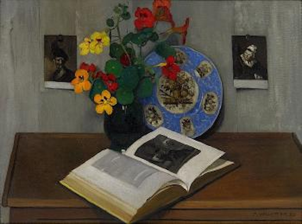 Nature morte à l'assiette bleue by Félix Vallotton