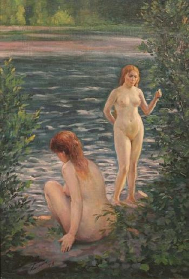 Les baigneuses by Anders Zorn