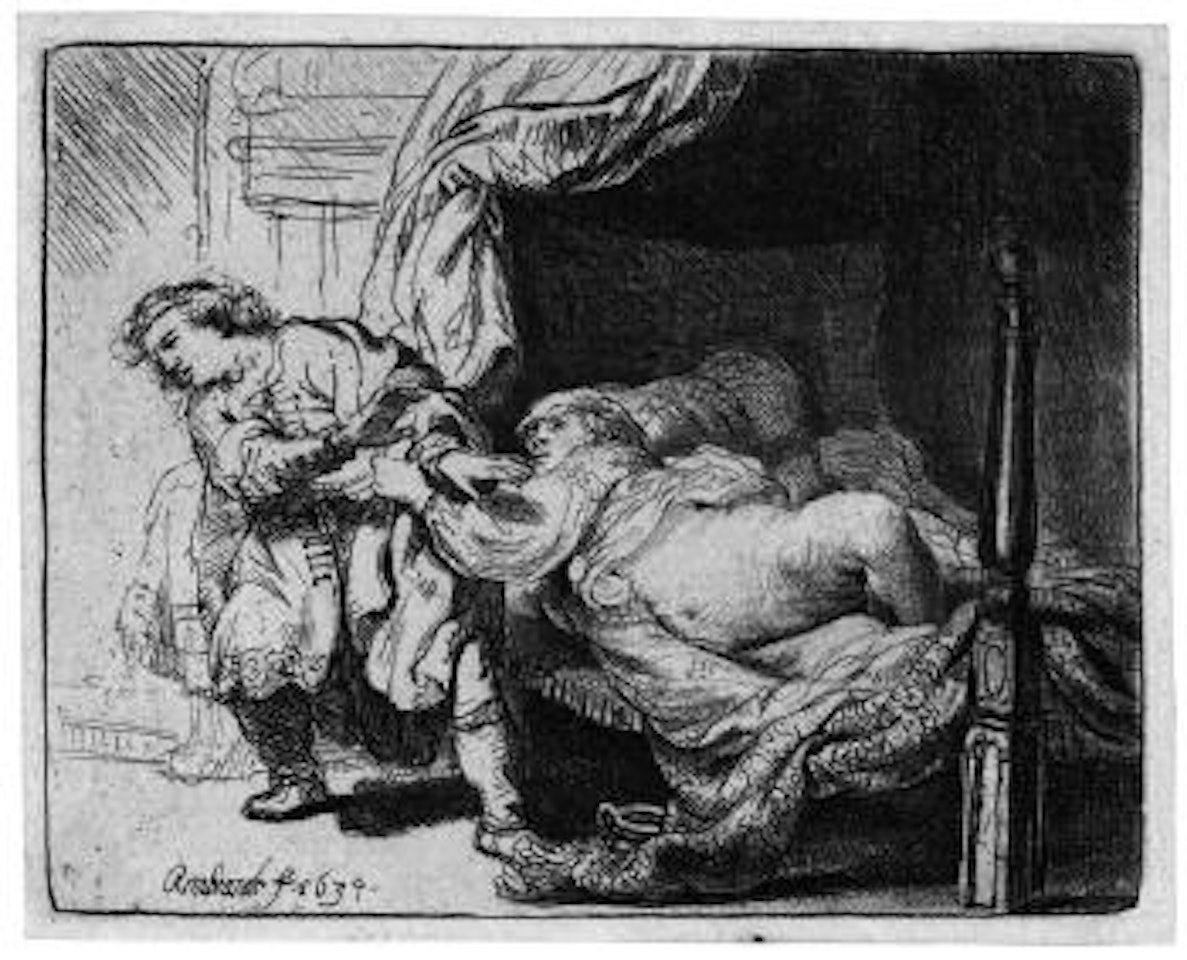 Die wandernden Musikanten by Attributed to Rembrandt Harmensz van Rijn