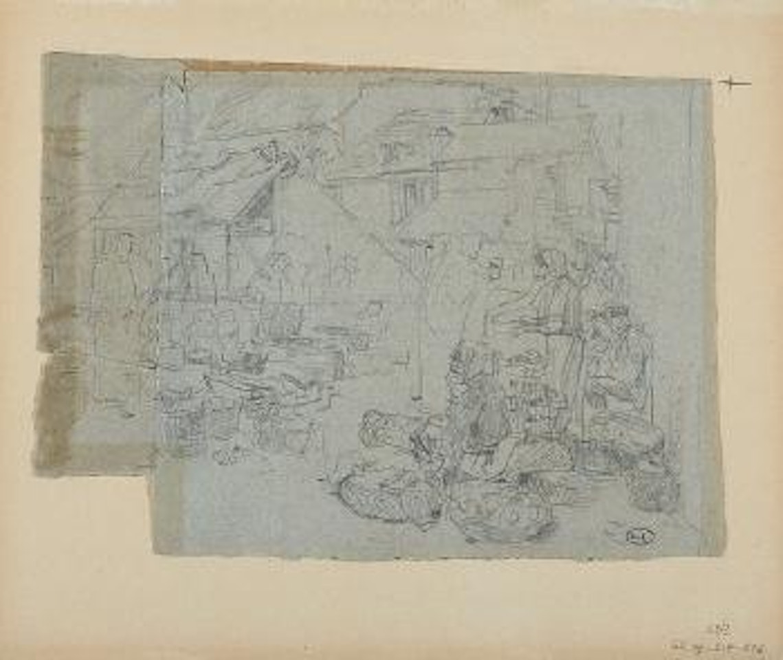 Marchandes de lait à Cauterets by Léon Augustin Lhermitte